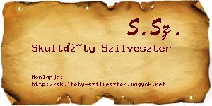 Skultéty Szilveszter névjegykártya