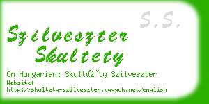 szilveszter skultety business card